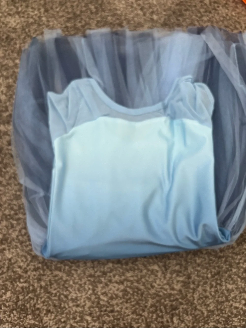Blue Ombre Tulle Princess Costume Dress - Kids 4/5